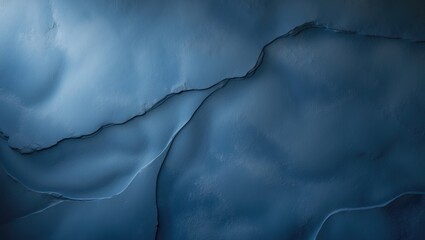 Poster - Dark Blue Decorative Plaster Wall Backdrop. Abstract Texture Featuring Copy Space for Design. Beautiful Wall Decoration, Renovation.