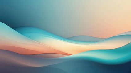 Poster - Grainy dark color gradient wave background, abstract design, black space for text.