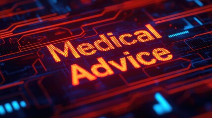 Poster - Digital Medical Advice Online Healthcare Consultation Information Technology