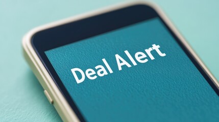 Poster - Smartphone Display Showing Deal Alert Notification Important for Online Shopping Business
