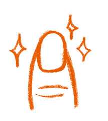 Wall Mural - nail icon beauty cosmetics related icon crayon chalk drawing vector