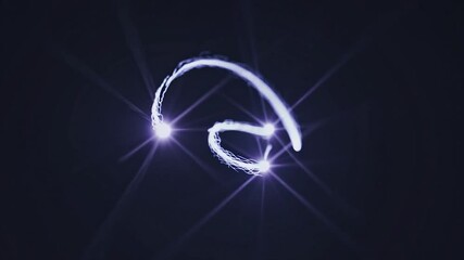 Poster - Bright plasma trails move and swirl, generating light streaks and energy bursts against a dark backdrop, showcasing a captivating display of energy in motion