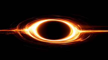 Wall Mural - ring black hole space