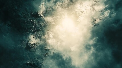 Wall Mural - Abstract depiction of atmospheric formations and celestial ambiance