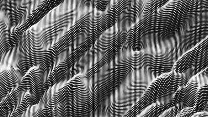 Poster - point wave noise texture. abstract dot background. technological cyberspace background.