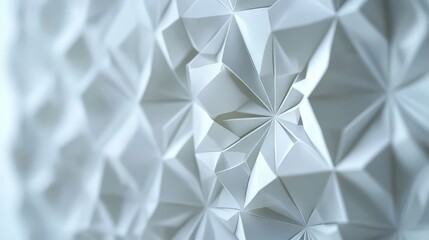 Poster - Abstract geometric background with triangular origami. Modern graphic, clean design with geometric shapes.