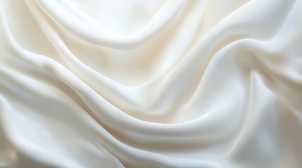 Poster - Elegant silk fabric with flowing folds, light and airy, perfect for luxurious backgrounds and design elements.