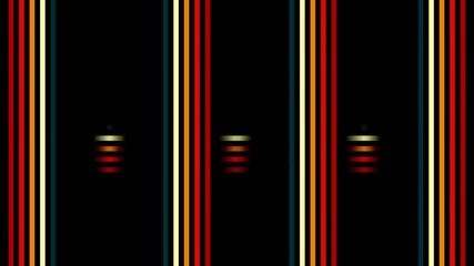 Poster - Animation abstract orange blue and yellow color scheme moving squares lines background