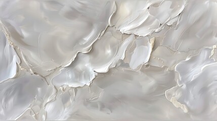 Poster - Abstract painted surface showing textural details and a soft neutral palette