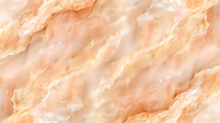 Poster - A detailed view of an orange and cream marbled surface