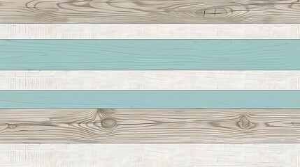 Poster - Decorative horizontal planks with various painted colors on their surfaces