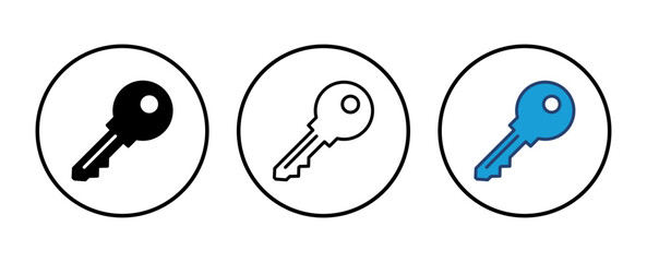 Fototapete - Key icon vector. Key vector icon. Key symbol