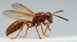 Detailed macro photography paper wasp