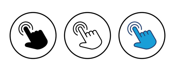 Poster - hand cursor icon. cursor icon vector. hand cursor icon click