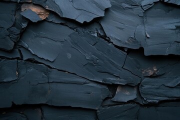Aufkleber - Close Up Texture Of Dark Cracked Surface With Rough Edges Creating An Abstract Pattern Displaying Dramatic Texture