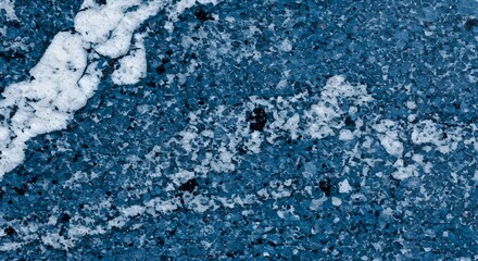 Poster - Blue granite texture with white vein creating a unique pattern