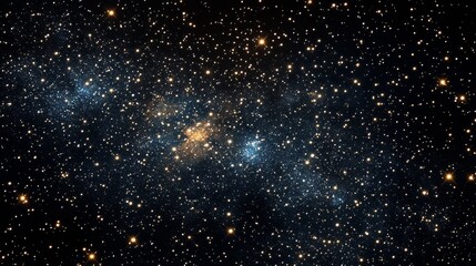 Wall Mural - dazzling starry night sky with distant galaxies and sparkling cosmic clusters