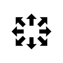 Wall Mural - arrow direction icon logo vector design