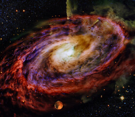Wall Mural - space galaxy in space