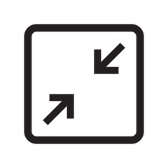 Wall Mural - illustration of the minimize button icon vector design