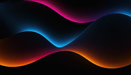 Poster - Technology style glowing shiny wave background
1