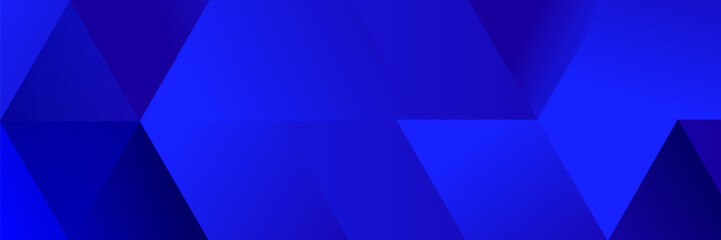 Wall Mural - abstract blue fluid gradient geometric banner design background.