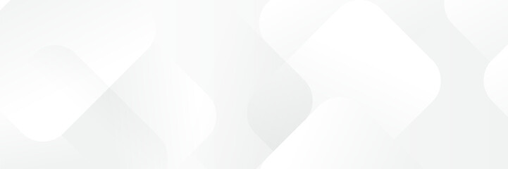 Wall Mural - abstract white geometric banner design background.