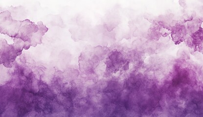 Poster - Abstract purple and white cloudscape