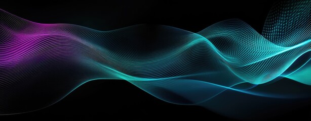 Aufkleber - Abstract Wave Forms (1)
