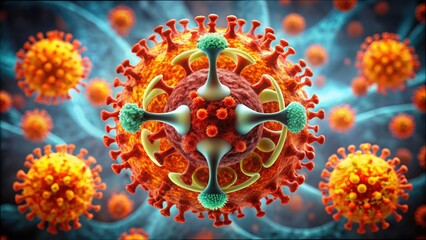 Poster - Stylized Norovirus Particle Visualization with Gigapixel Detail
