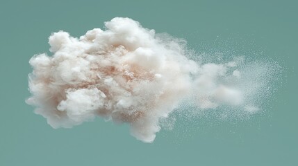Poster - A cloud in the sky illustrating clean cloud computing powered by wind for sustainable technology solutions
