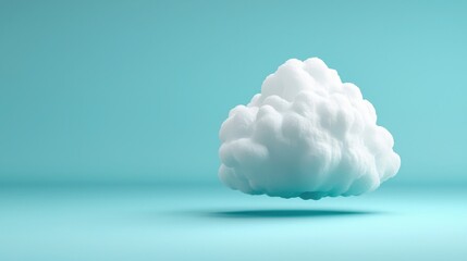 Poster - Conceptual cloud representing digital transformation in the modern age of technology and data management