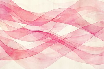Wall Mural - soft pink waves in gentle flow on light background