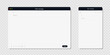 © illustratica - Email interface browser layout. Light mode pages for laptop and smartphone screens isolated on transparent background. Vector illustration