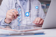 © khunkornStudio - Online medical checklist and documentation system in use by doctor, concept of smart healthcare. physician assessment expert checks patient care quality, hospital assessment of treatment