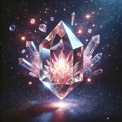Wall Mural - a crystal that contains raw magical energy