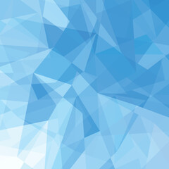 Poster - Blue abstract polygon background. abstract low poly background of triangles in blue colors. modern geometric background