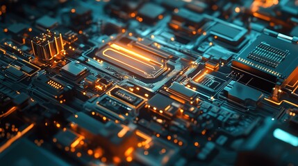 Poster - Smart manufacturing with real-time data monitoring.