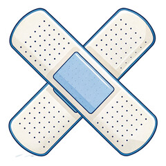 adhesive bandage vector illustration