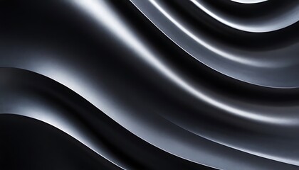 Wall Mural - abstract background silver and black wave background,elegant, luxury, shiny, silver, abstract, black