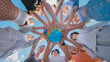 © Довидович Михаил - Students holding a globe, symbolizing global citizenship, environmental awareness, and international cooperation for a sustainable future