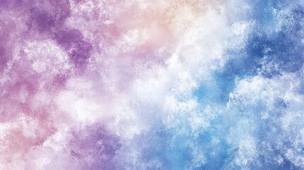 Poster - Pastel colored cloudscape, dreamy, ethereal texture.