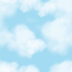 sky,cloud background,seamless pattern blue sky background,endless pattern cloudy texture,vector 3d b