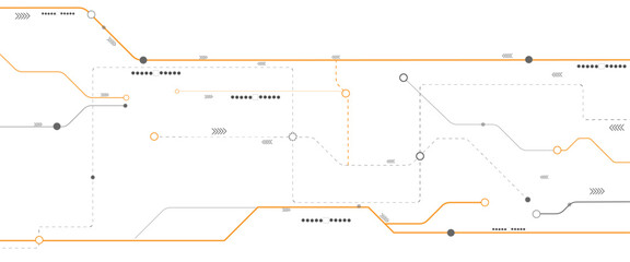 Poster - Vector digital technology circuit diagram concept. Vector abstract technology on white background.