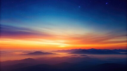 Poster - Beautiful sunset and sunrise over the mountains with dramatic sky and colorful clouds. sunrise over the mountains
