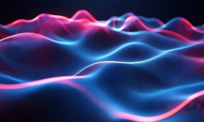 Wall Mural - glowing particles rising in seamless loop with shifting sizes and opacities over gradient dark-to-li