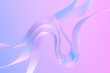 © Westend61 - Abstract glass textured purple waves with a smooth gradient design