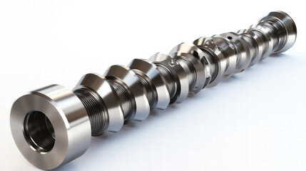 Poster - Precision-Engineered Camshaft: A meticulously crafted camshaft, gleaming with precision, exemplifies automotive engineering excellence.