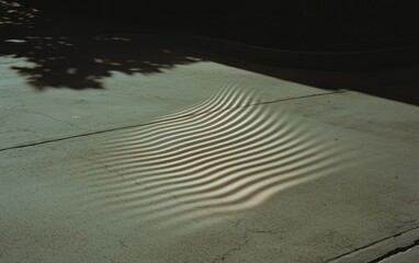 Poster - Abstract Wavy Lines Projected on Textured Surface