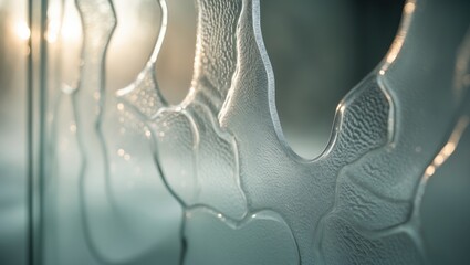 Poster - photography, corrugated glass texture, backdrop